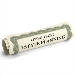 A document with the words "Living Trust Estate Planning" - Donald Janklow Attorney at Law